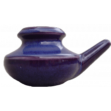 Baraka Handmade Ceramic Neti Pot Assorted Colors 