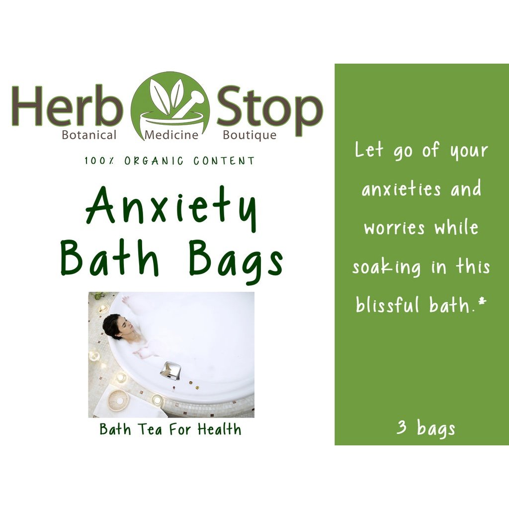 Anxiety Bath Bags Label - Front