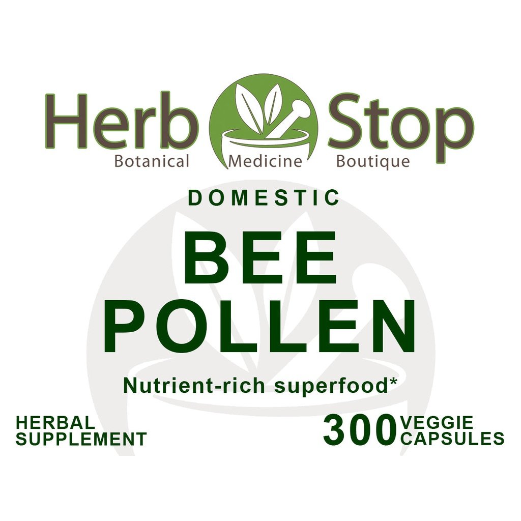 USA Bee Pollen Capsules Label - Front