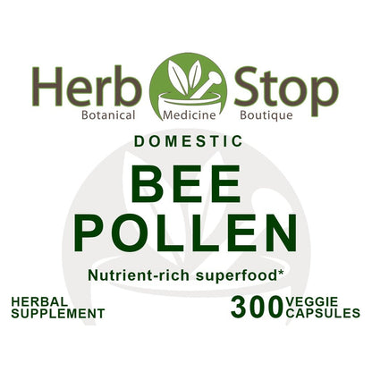 USA Bee Pollen Capsules Label - Front