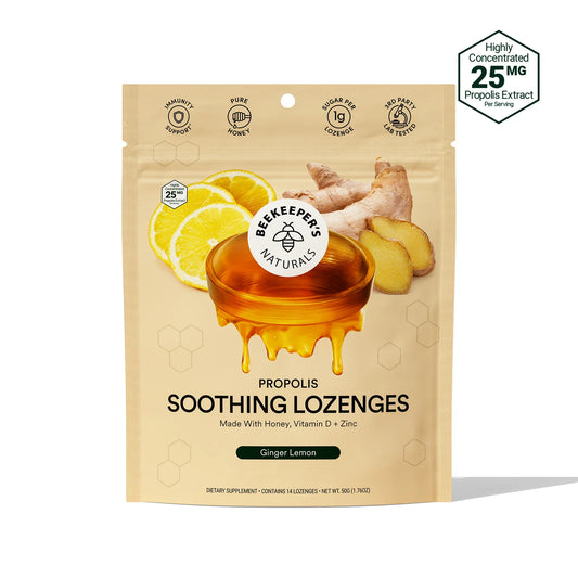 Beekeeper's Naturals Lozenges Ginger Lemon