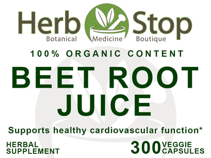 Beet Root Juice Capsules Label - Front