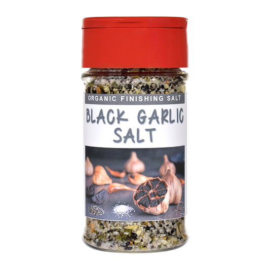 Organic Black Garlic Finishing Salt Jar