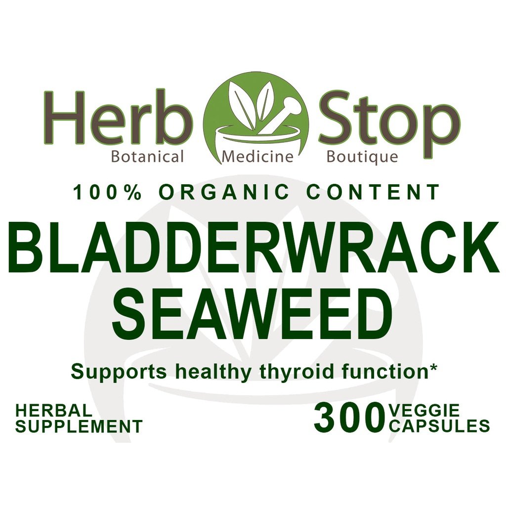 Bladderwrack Seaweed Capsules Label - Front