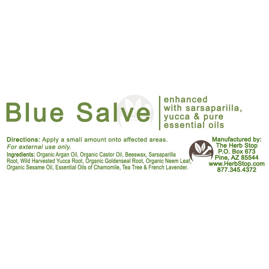 Blue Salve Label