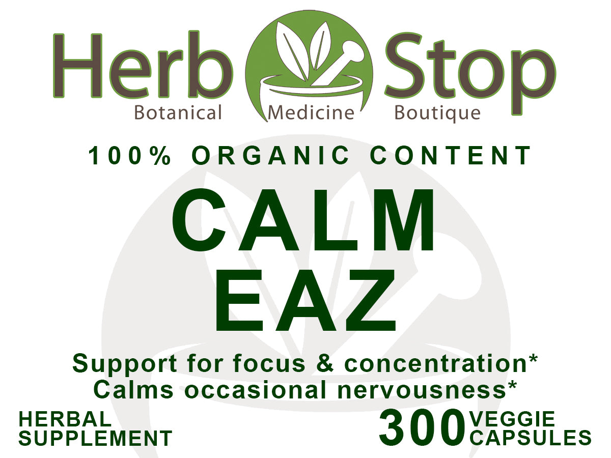 Calm Eaz Capsules Label - Front