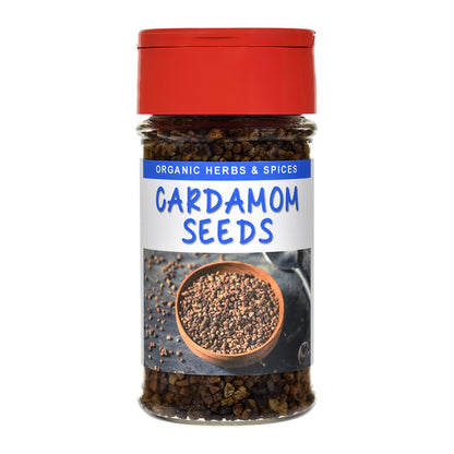 Organic Cardamom Seed Decorticated Spice Jar