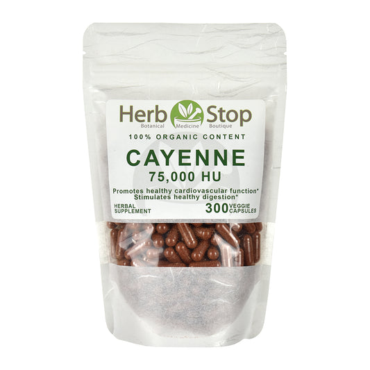 Organic Cayenne Capsules 75,000 HU