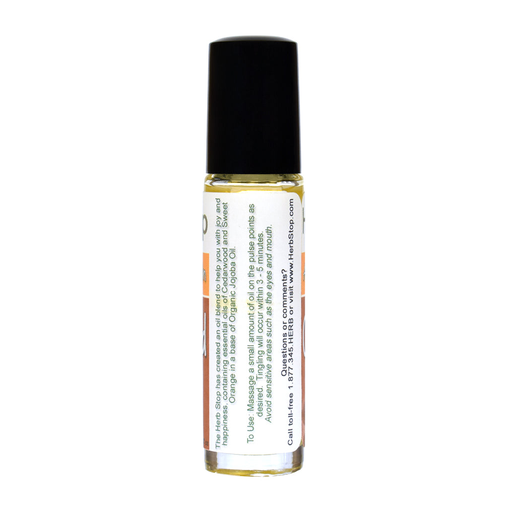 Cedarwood Orange Aromatherapy Roll-On - Bottle Back