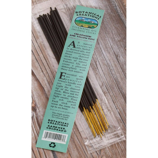 Cedarwood & Yellow Rose Incense by Botanical Creations