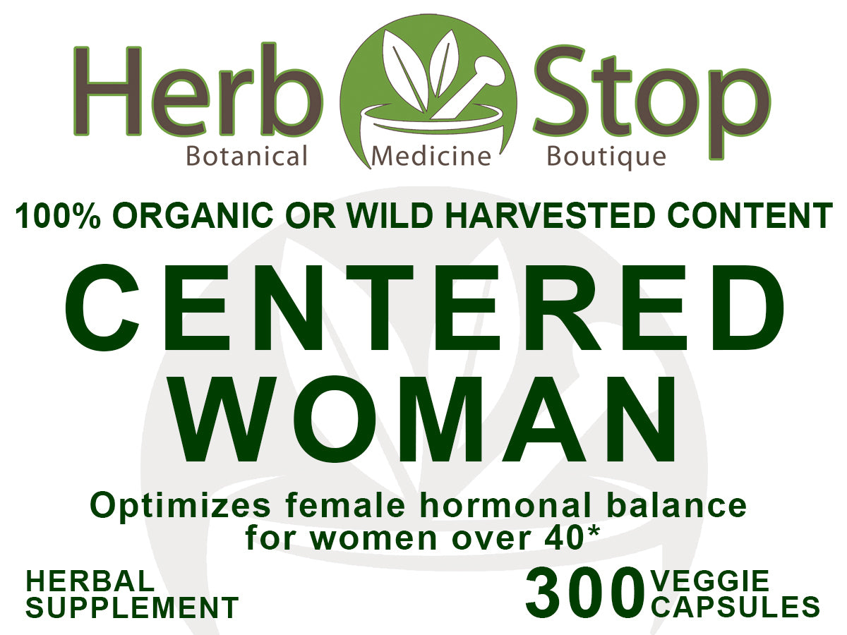 Centered Woman Capsules Label - Front