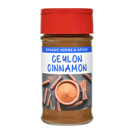 Organic Ceylon Cinnamon Spice Jar 