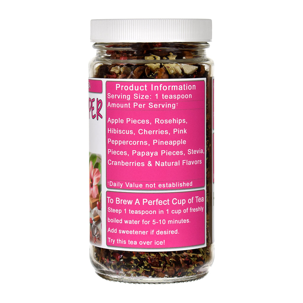 Cherry Pepper Punch Herb & Fruit Tea Jar - Right