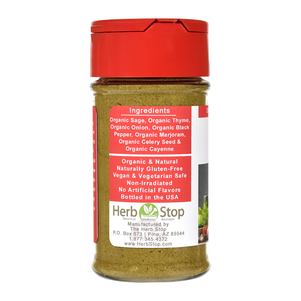 Organic Chicken Rub Seasoning Jar - Left