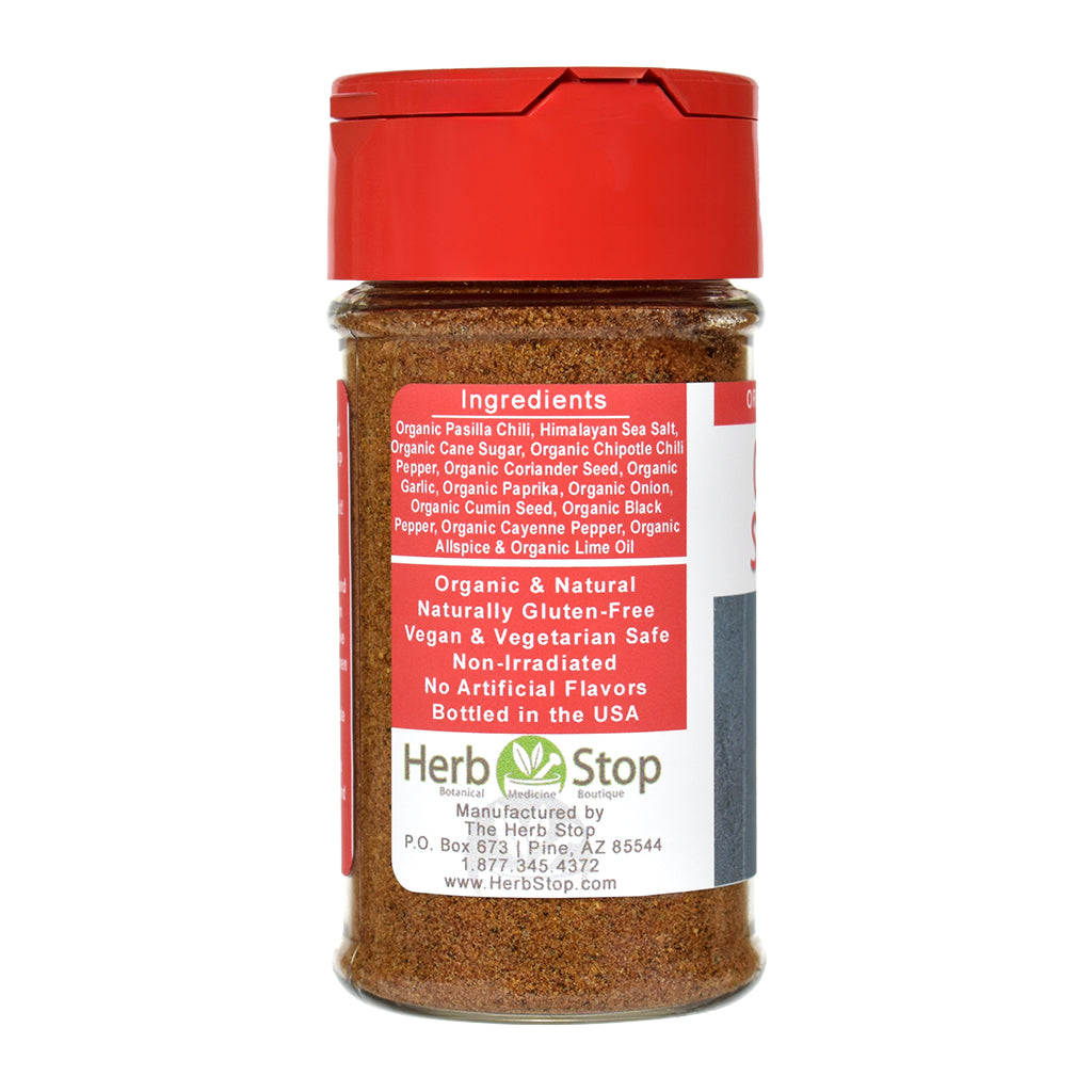 Organic Chili Lime Seasoning Jar - Left