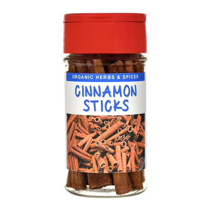 Organic Cinnamon Sticks Whole Spice Jar