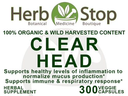 Clear Head Capsules Label - Front