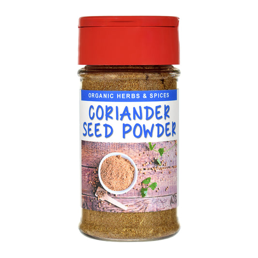 Organic Coriander Seed Powder Spice Jar