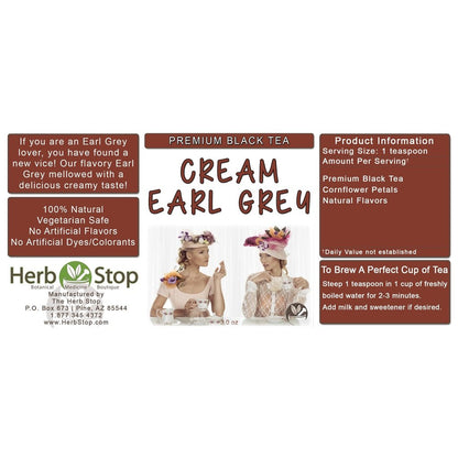 Cream Earl Grey Loose Leaf Black Tea