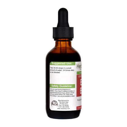 Organic Elder Berry Liquid Extract 2 oz Bottle - Left