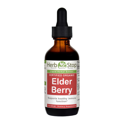 Organic Elder Berry Liquid Extract 2 oz Bottle