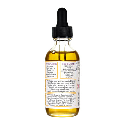 Eternal Youth Serum Bottle - Back