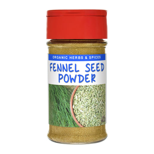 Organic Fennel Seed Powder Spice Jar