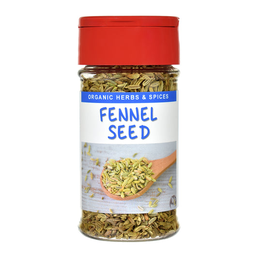 Organic Fennel Seeds Whole Spice Jar