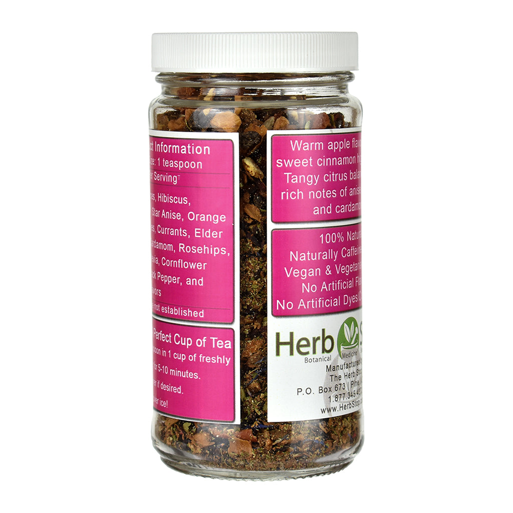 Fireside Apple Cider Loose Leaf Herb & Fruit Tea - Back