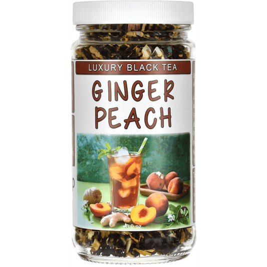 Ginger Peach Darjeeling Black Tea Jar