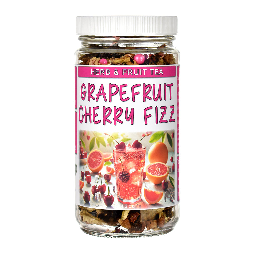 Grapefruit Cherry Fizz Herb & Fruit Tea Jar