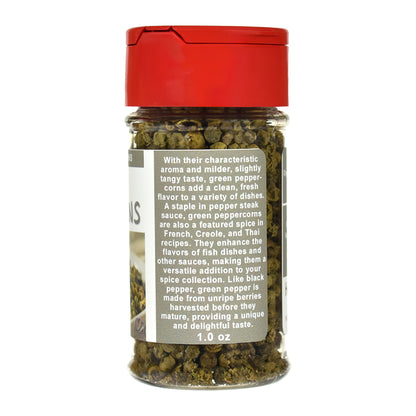 Organic Green Peppercorns Jar - Right