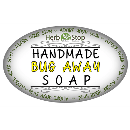 Handmade Bug Away Soap Label - Front