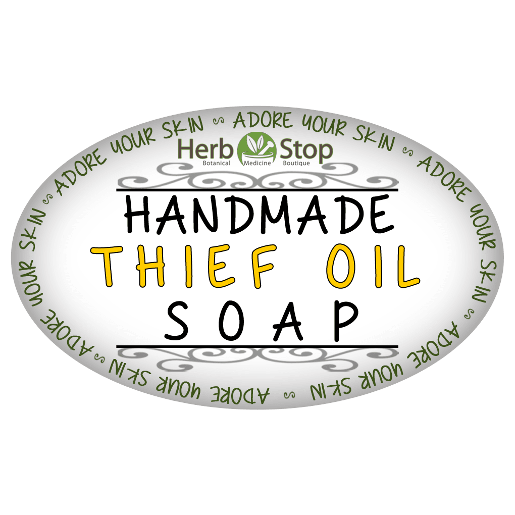 Handmade Thief Oil Soap Label - Front