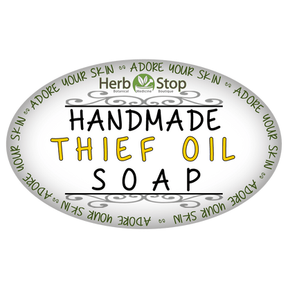 Handmade Thief Oil Soap Label - Front