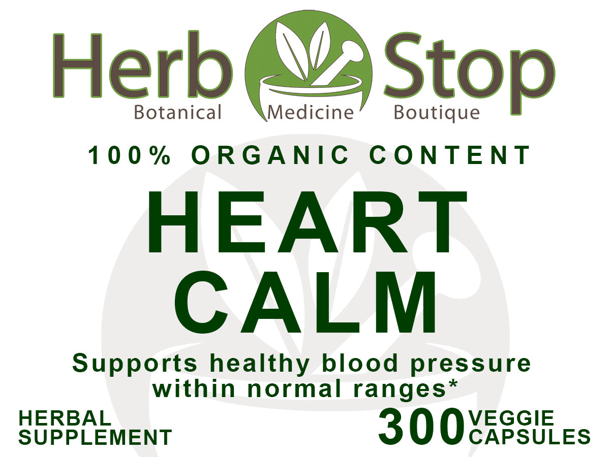 Heart Calm Capsules Label - Front