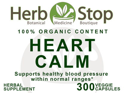 Heart Calm Capsules Label - Front