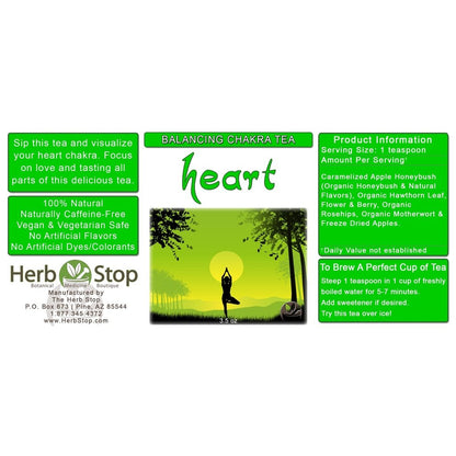 Heart Chakra Loose Leaf Herbal Tea Label