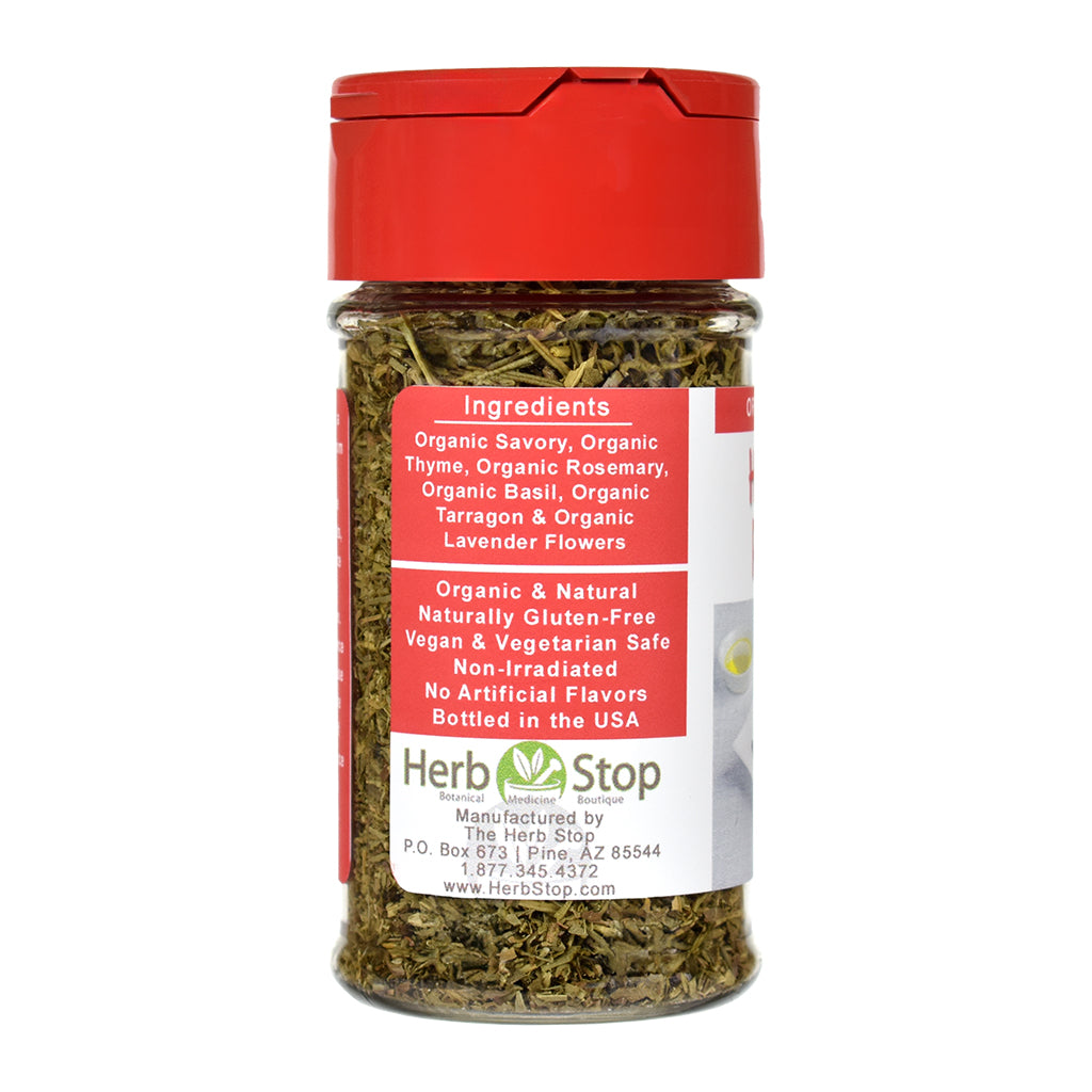 Organic Herbes de Provence Jar - Left