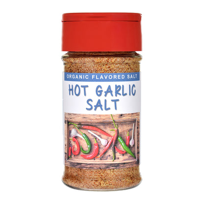 Organic Hot Garlic Salt Spice Jar