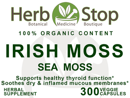 Irish Sea Moss Capsules Label - Front