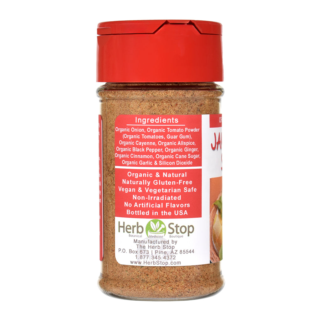 Organic Jamaican Jerk Seasoning Jar - Left