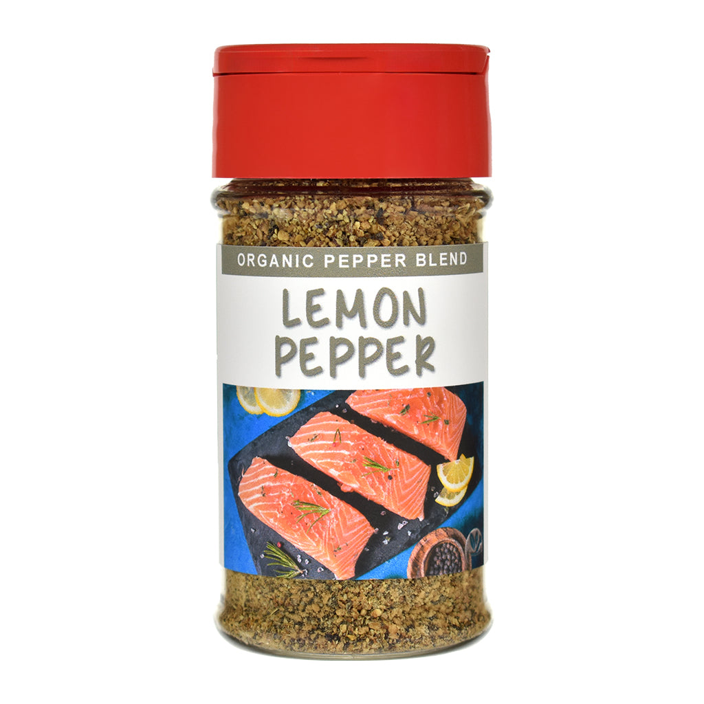 Organic Lemon Pepper Spice Jar