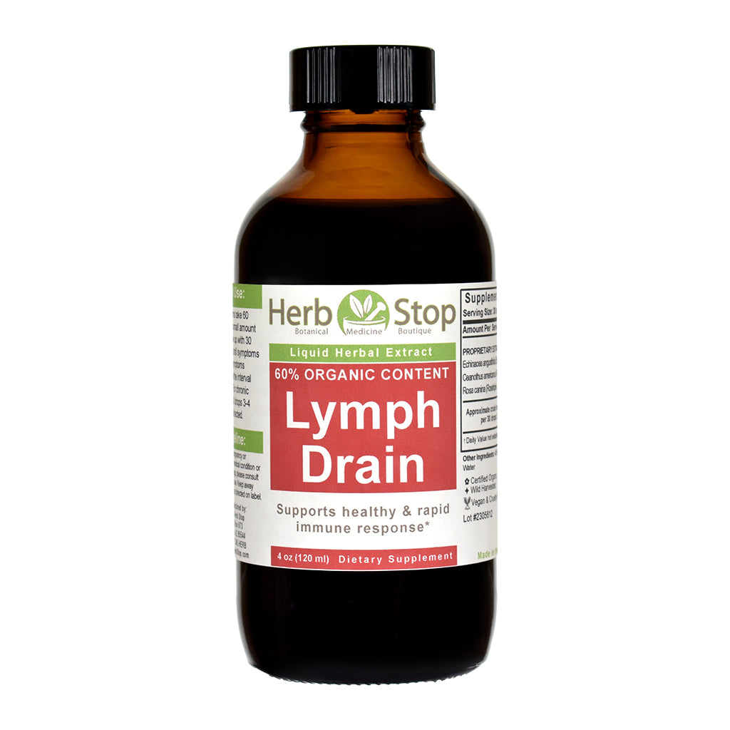 Lymph Drain Liquid Extract 4 oz Bottle 