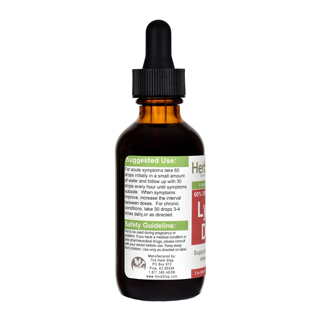 Lymph Drain Liquid Extract 2 oz Bottle  - Left