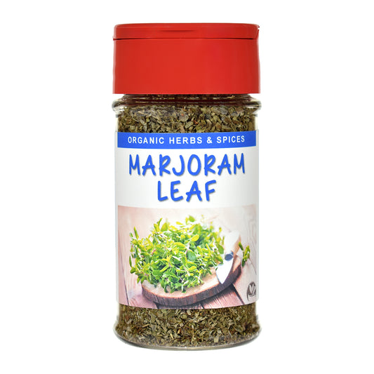 Organic Marjoram Leaf Spice Jar