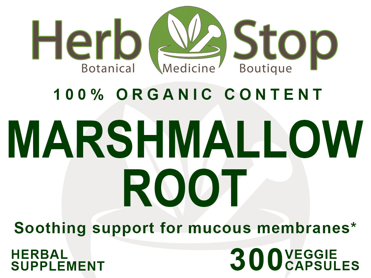 Marshmallow Root Capsules Label - Front