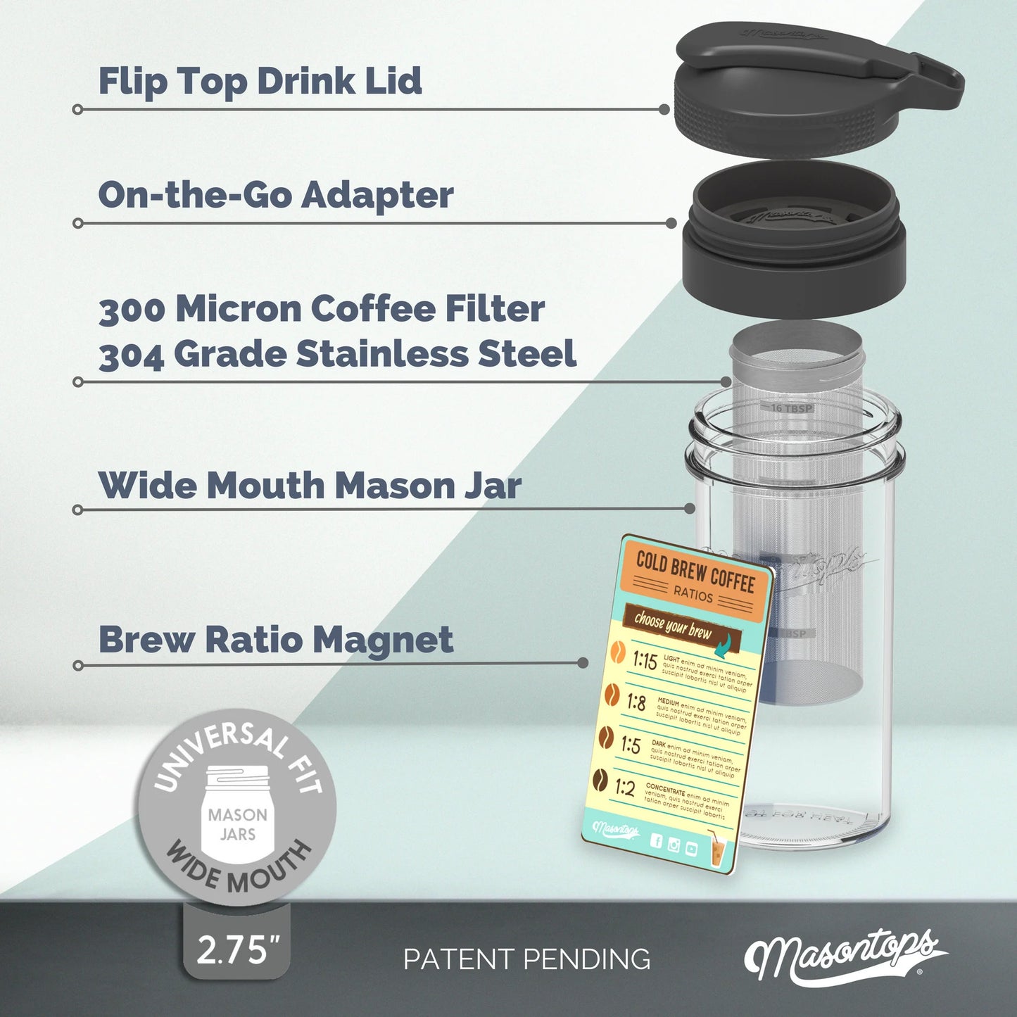 MasonTops Cold Brew Kit - Inside