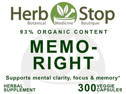 Memo-Right Capsules Label - Front
