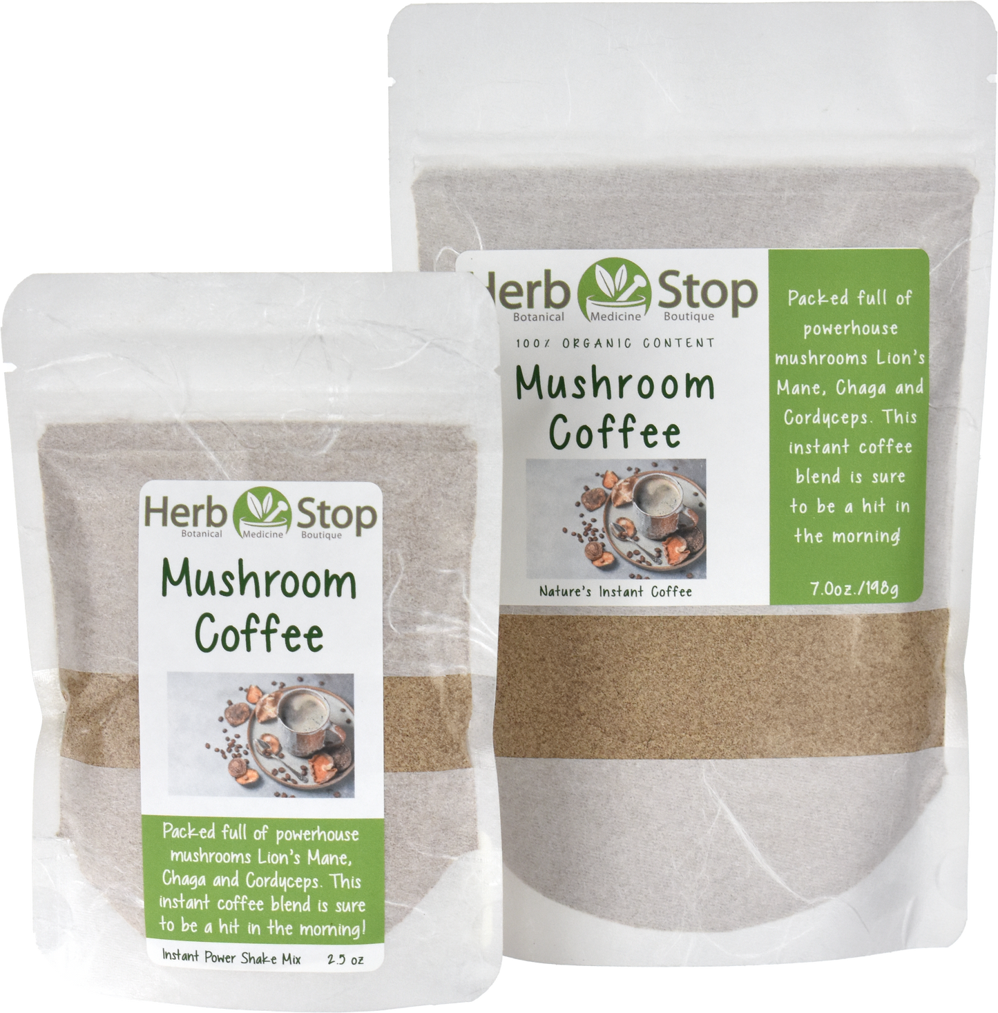 Organic Mushroom Instant Coffee Multiple Sizes 